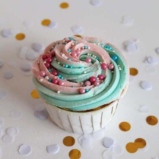 Cupcake Gender Reveal GLUTENVRIJ